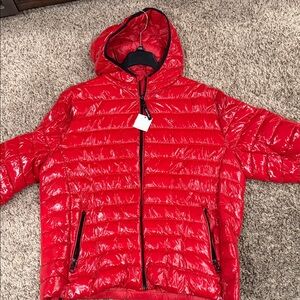 Calvin Klein Vibrant Red Quilted Jacket